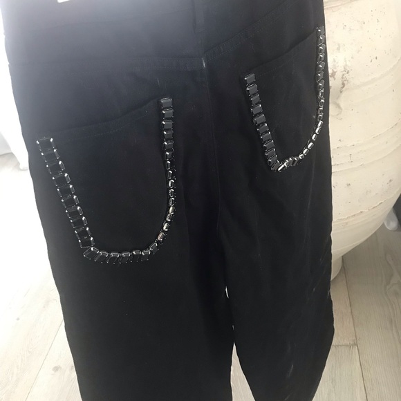 SANDRO embellished sz 36 black jeans - Picture 11 of 16